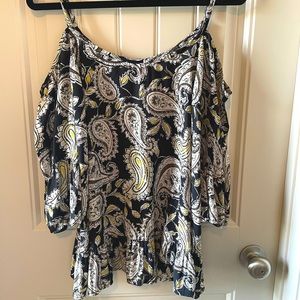 Torrid off the shoulder boho ruffle top